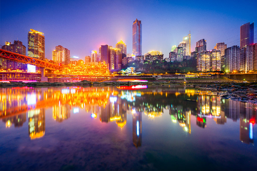 Vista panoramica en Chongqing